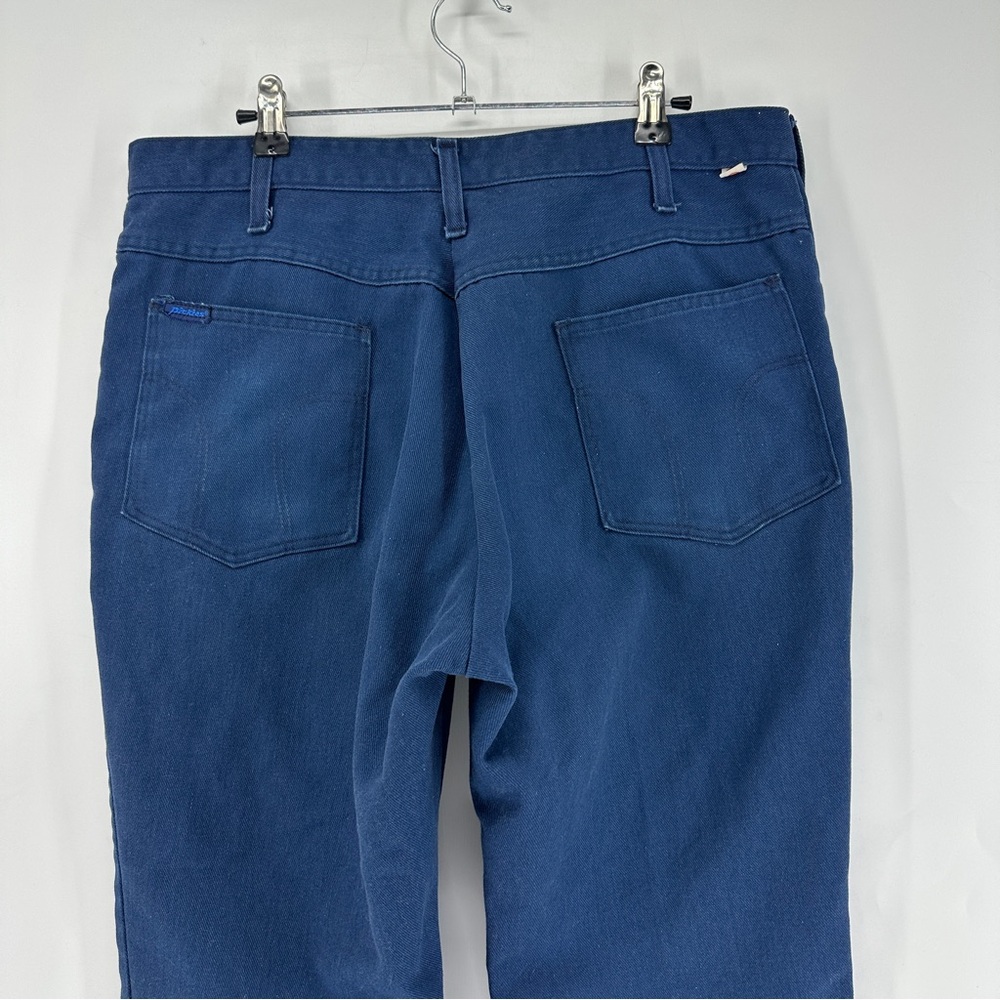 RARE VINTAGE 1970s DICKIES Carpenter Pant Dark Blue - Picture 8 of 13